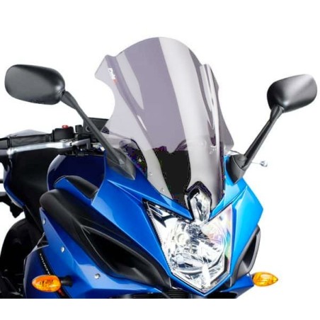 Cupolino Puig Touring Plus fume chiaro per Yamaha XJ6 Diversion F