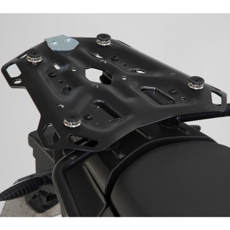 Piastra SW-Motech Adventure Rack su BMW F650, F700 e F800 GS per borse o bauli di varie marche