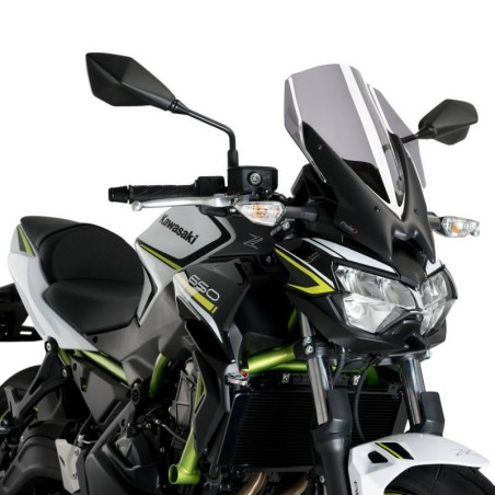 Cupolino Puig Naked touring per Kawasaki Z650 dal 2020 fumè chiaro