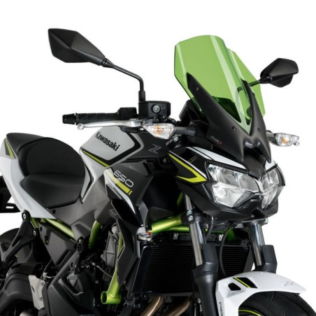 Cupolino Puig Naked touring per Kawasaki Z650 dal 2020 verde