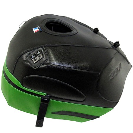 Copriserbatoio Bagster per Kawasaki ZZR1400 in similpelle nero e verde