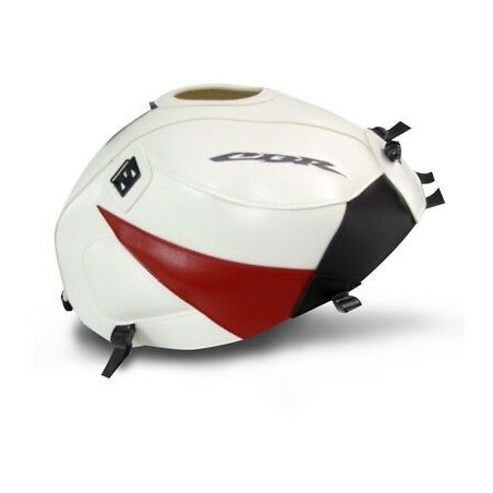 Copriserbatoio Bagster per CBR 1000RR 04-07 in similpelle bianco e rosso