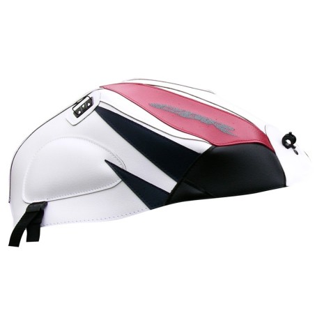 Copriserbatoio Bagster per CBR 1000RR 04-07 in similpelle bianco e rosso