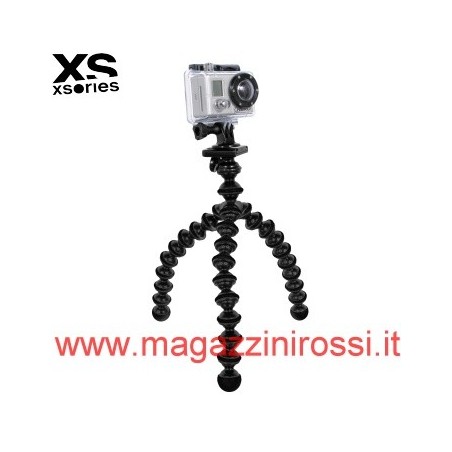 Treppiede per GoPro XSories Octopus grande snodato nero