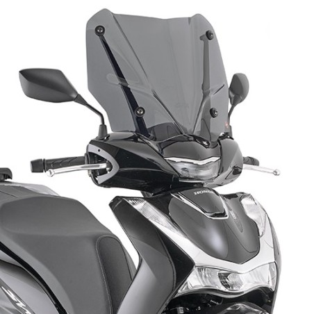 Parabrezza fumè corto Givi per Honda SH 125i, 150i e SH 350 dal 2020