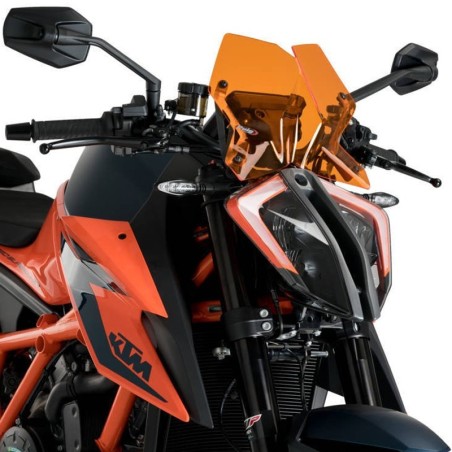 Cupolino Puig Naked arancione per Ktm 1290 Superduke R dal 2020