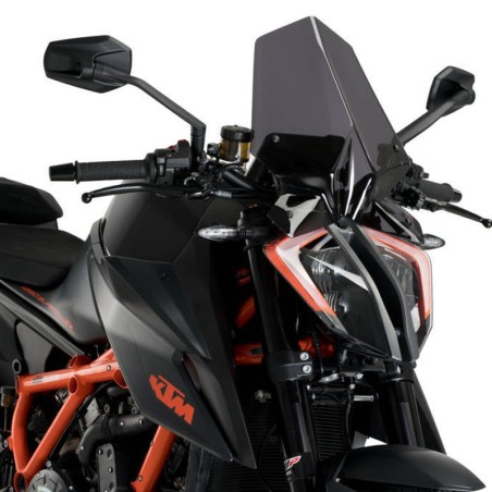 Cupolino Puig Touring fumè scuro per Ktm 1290 Superduke R dal 2020