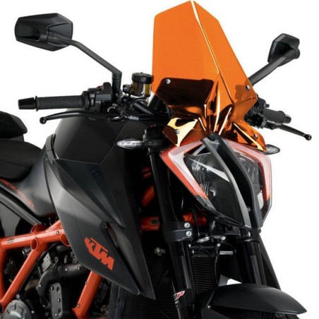 Cupolino Puig Touring arancione per Ktm 1290 Superduke R dal 2020