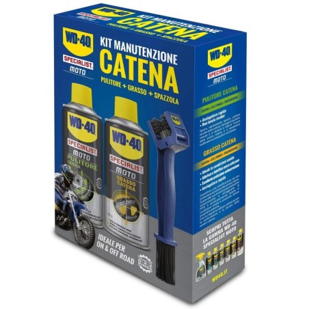 Kit completo WD-40 per pulizia catena di trasmissione