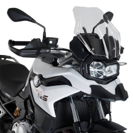 Cupolino Puig Touring trasparente per attacchi alti su BMW F750 GS dal 2018