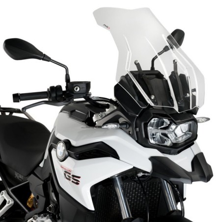 Cupolino Puig Touring Plus trasparente per attacchi alti su BMW F750 GS dal 2018