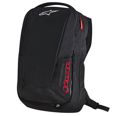 Zaino da moto Alpinestars City Hunter Backpack nero e rosso