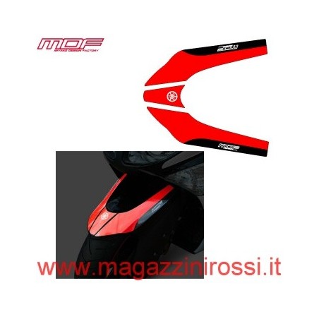 Set adesivi MDF parafango Strobe rosso e nero Yamaha T-