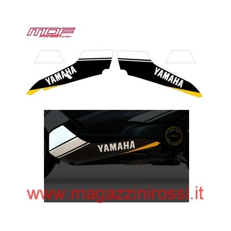 Set adesivi MDF sottopedana Strobe giallo e nero Yamaha