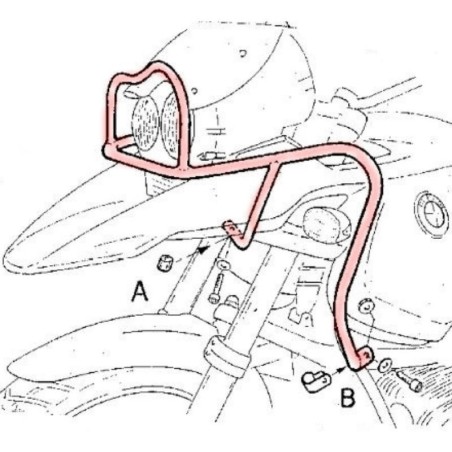 Paraserbatoio nero Hepco & Becker per BMW R1150 GS