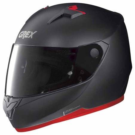 Casco integrale Grex G6.2 K-Sport  nero opaco con dettagli rossi