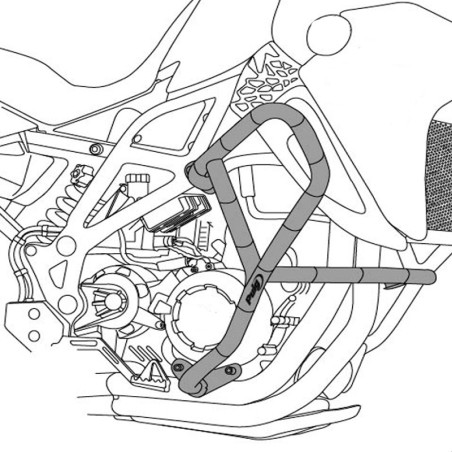 Paramotore tubolare Puig per Triumph Tiger 900 dal 2020