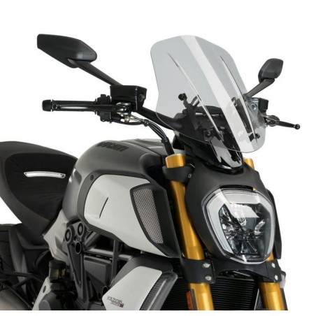 Cupolino Puig Naked Fumè scuro per Ducati Diavel 1260/S dal 2019