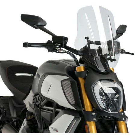 Cupolino Puig Naked Trasparente per Ducati Diavel 1260/S dal 2019