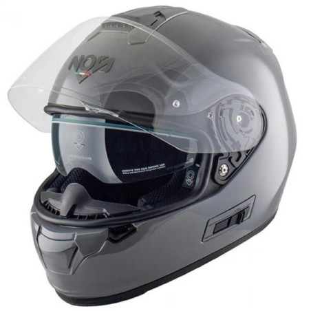 Casco integrale NOS NS-7F grigio pastello lucido