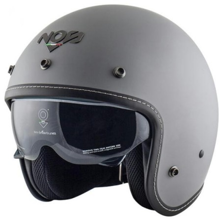 Casco Jet NOS NS-1 grigio opaco