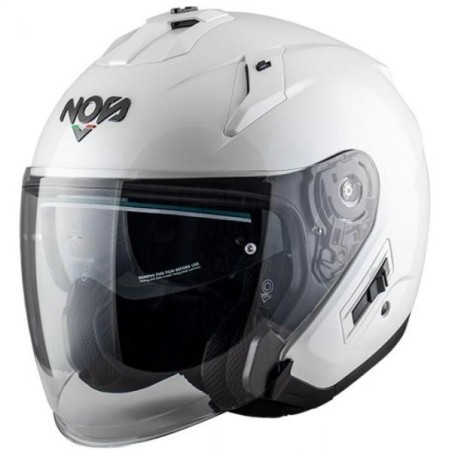 Casco Jet NOS NS-2 bianco lucido