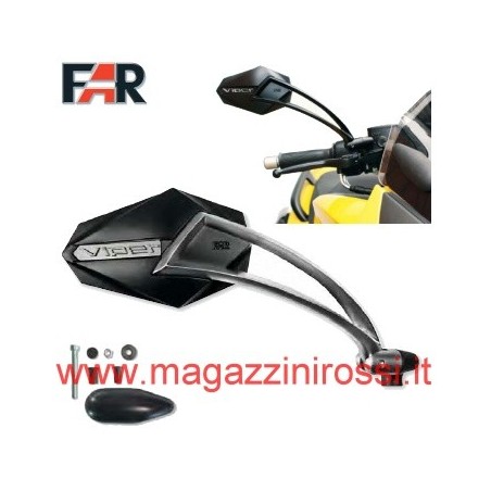 Specchio FAR da manubrio Viper 4 per Yamaha T-Max 500 0