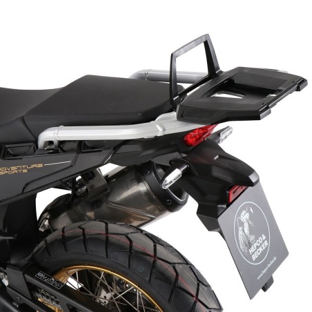 Portapacchi nero Hepco & Becker Alu Rack per Honda CRF 1100L Africa Twin ADV