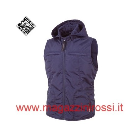 Gilet Tucano Urbano Cap con cappuccio staccabile blu