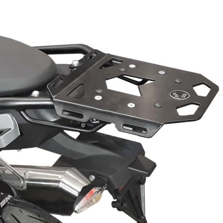 Portapacchi nero Hepco & Becker Mini Rack per attacco originale su BMW S1000 XR dal 2020