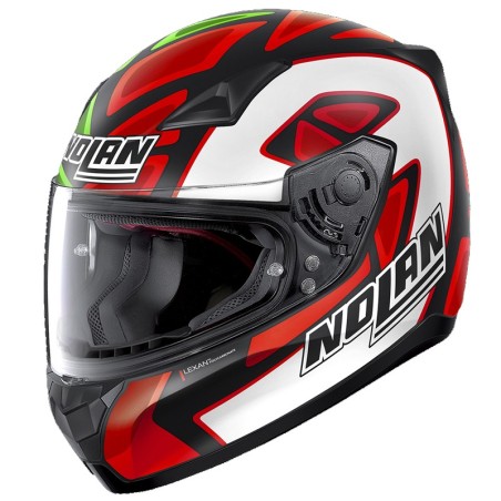 Casco integrale Nolan N60.5  Replica Petrucci Misano, verde bianco e rosso