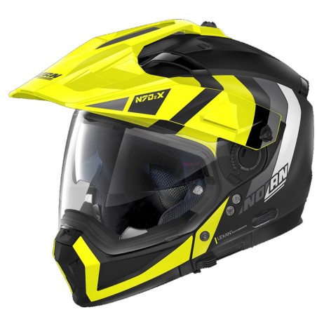 Casco Nolan N70.2 X Decurio, nero e giallo opaco