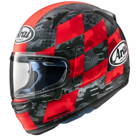 Casco Arai Profile-V grafica Patch rosso e nero