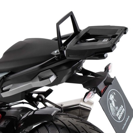 Portapacchi nero Hepco & Becker Alu Rack per attacco originale su BMW S1000 XR dal 2020