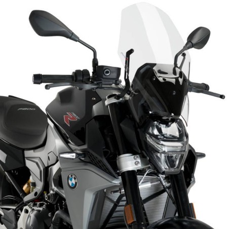 Cupolino Puig Touring per BMW F900R dal 2019 senza supporto originale, trasparente