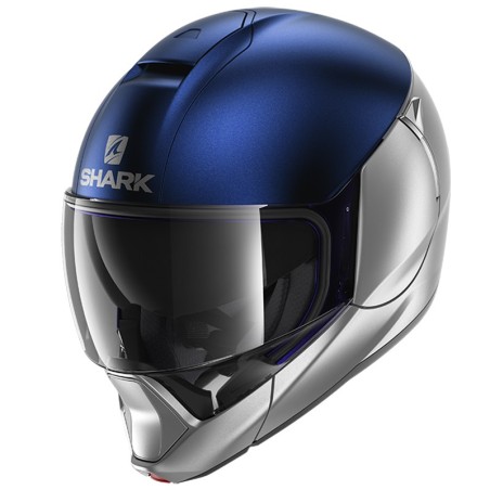 Casco Shark Helmets Evojet Dual blu e argento opaco