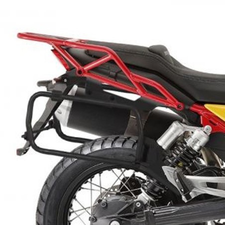 Portavaligie laterale Shad 4P per valigie compatibili su Moto Guzzi V85 TT dal 2019