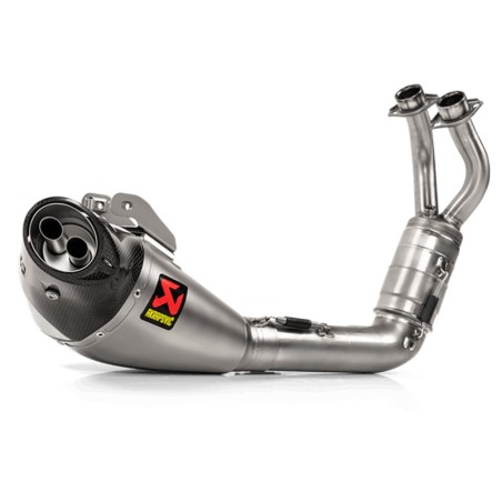 Scarico completo Akrapovic linea Racing acciaio omologato per Yamaha Tracer 700