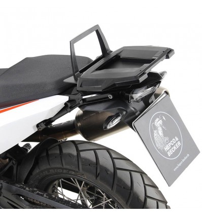 Portapacchi nero Hepco & Becker Alu Rack per attacco originale per KTM 890 Adventure