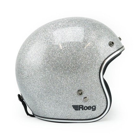 Casco Roeg Jett Vintage Disco Ball argento glitter