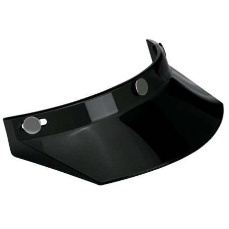 Frontino Biltwell Moto Visor nero per caschi con attacco tre bottoni