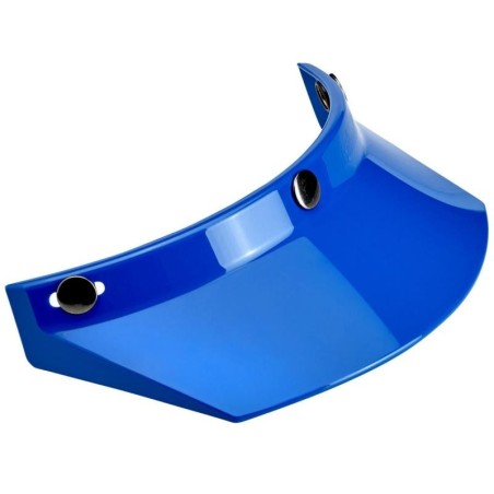 Frontino Biltwell Moto Visor blu per caschi con attacco tre bottoni