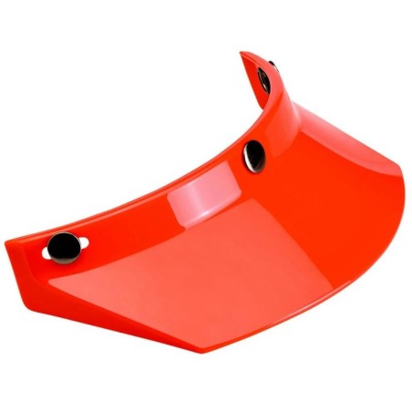 Frontino Biltwell Moto Visor arancio per caschi con attacco tre bottoni