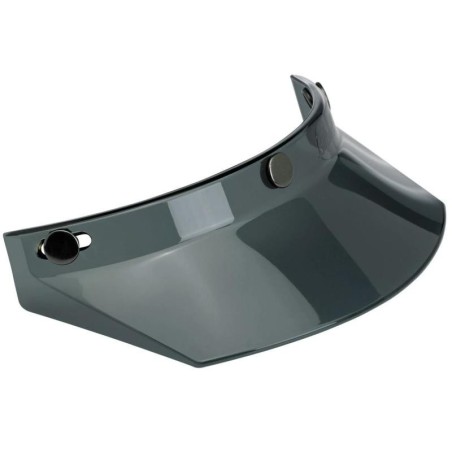 Frontino Biltwell Moto Visor fume per caschi con attacco tre bottoni