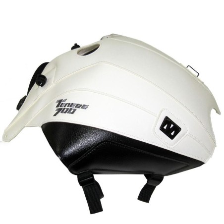 Copriserbatoio Bagster per Yamaha Tenere 700 in similpelle bianco e nero