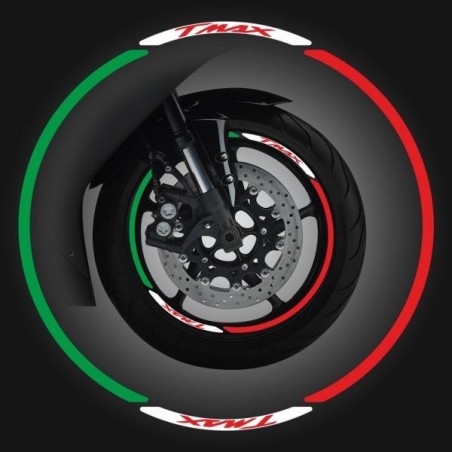 Adesivi per cerchi Yamaha T-Max con logo tricolore