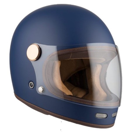 Casco integrale Vintage By City Roadster blu opaco