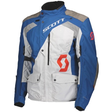 Giacca da moto Scott Dualraid Dryo grigia e blu