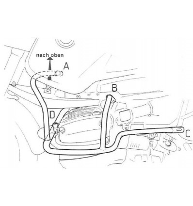 Paramotore cromato Hepco & Becker per BMW R850GS 98-00 e R1100GS 94-99