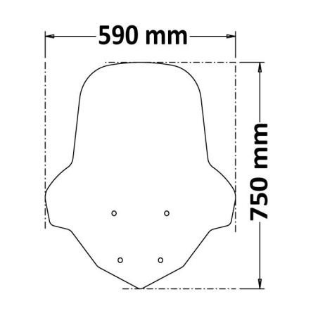 Parabrezza Isotta per Yamaha N-Max125 dal 2021